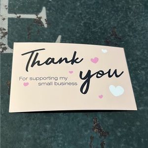 Thank you business cards pack of 50